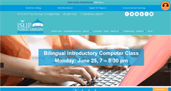 Desktop Screenshot of isliplibrary.org